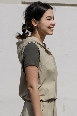 후드 스냅 아노락 베스트 DTF6S-5158 3colors