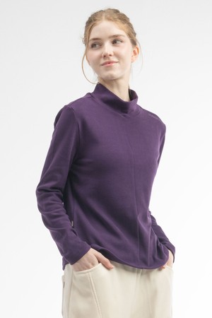 뒤란 소프트 후리스 목폴라 티셔츠 DTF6W-4180 4colors_PURPLE-a