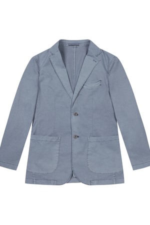 남성 가먼트 다잉 빈티지 자켓 블루 (A0C915143)