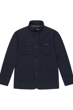 남성 피그먼트 다잉 스탠카라 자켓 네이비 (A0CJ15149)