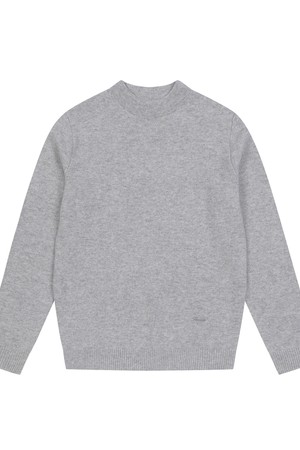 남성 플레인 조직 반터틀 스웨터 라이트 그레이 (A0C247132)