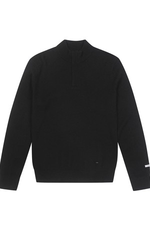 남성 스탠카라 스웨터 니트 블랙 (A0C240139)