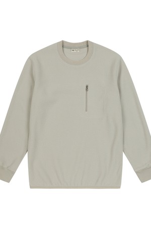 남성 플리스 라운드 티셔츠 베이지 (A0C145153)