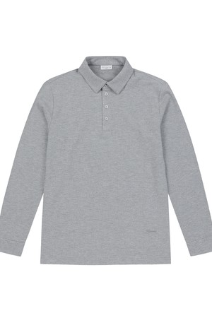 남성 비큐나 원단 보온 카라 티셔츠 라이트 그레이 (A0C147132)