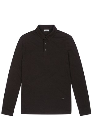 남성 울 혼방 카라 티셔츠 퍼플 (A0C130184)