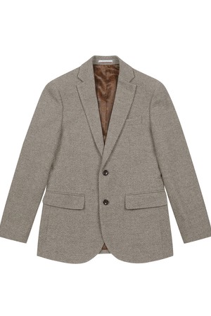 남성 울혼방 조직 자켓 베이지 (A0C940153)