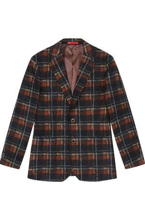 남성 멀티컬러 체크 자켓 오렌지 (A0C943266)