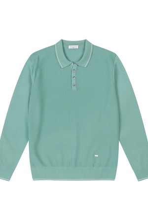 남성 솔리드 긴팔 카라 스웨터 민트 (AM0DTS10120)