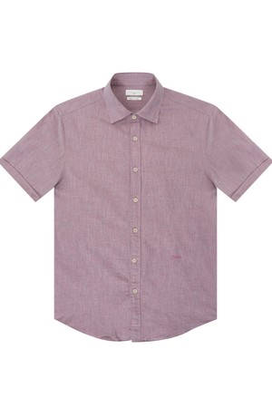 남성 멜란지 반팔 셔츠 핑크 (AM0DWS20173)