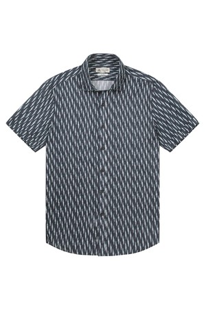 남성 프린트 셔츠 다크블루 (A0C825448)