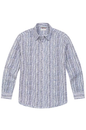 남성 덩쿨프린트 셔츠 블루 (AM0DWS10243)