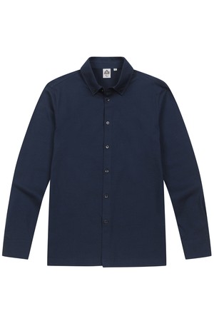 남성 실켓 코튼 풀오픈 셔츠 딥블루 (AM0DKS13245)