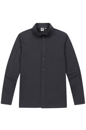 남성 실켓 코튼 풀오픈 셔츠 차콜 (AM0DKS13238)