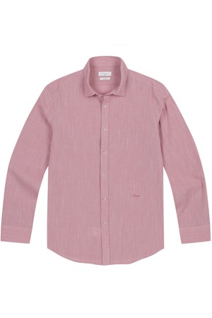 남성 솔리드 슬럽 셔츠 핑크 (AM0DWS10173)