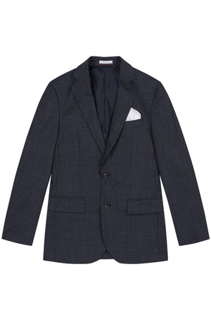 남성 울혼방 마이크로 패턴 자켓 네이비 (AM0DJK10149)