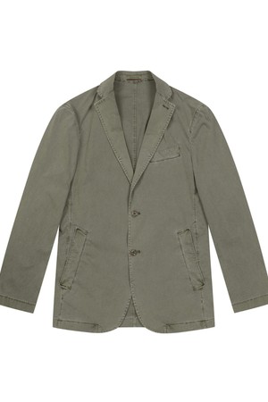 남성 스트레치 코튼 다잉 투버튼 자켓 라이트 그린 (A0C925121)