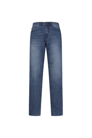 남성 에센셜 베이직 워싱 데님 팬츠 블루 (A0C725643)