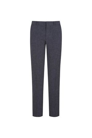 남성 마이크로 조직 폴리 슬랙스 네이비 (AM0DSL10149)