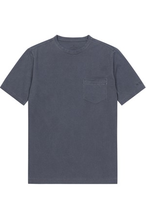 남성 가먼드 다잉 포켓 라운드 반팔 티셔츠 G/BLUE (A0C125546)
