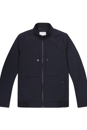 남성 경량 나일론 스탠 카라 블루종 다크 네이비 (A0C627148)