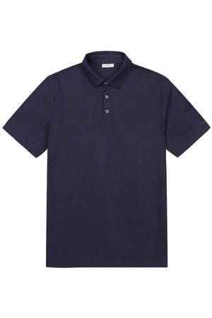 남성 피케 조직 데일리 카라 반팔 티셔츠 네이비 (ASC120149)