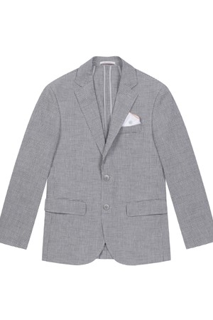 남성 린넨 혼방 썸머 투버튼 자켓 그레이 (A0C920534)