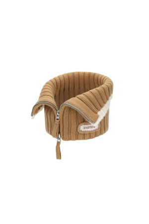 Knit Neck Warmer_BEIGE
