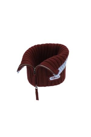 Knit Neck Warmer_BURGUNDY