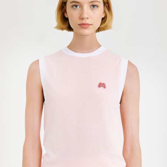 flimsy Round Vest_L/Pink