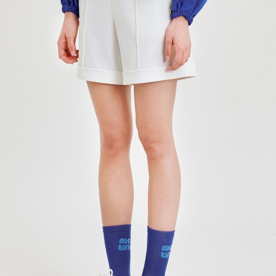 Wide Fit Shorts_White