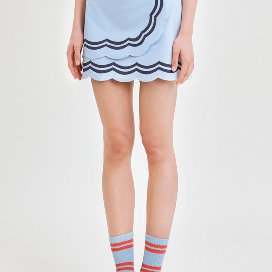 Wave Wrap Culottes_S/Blue