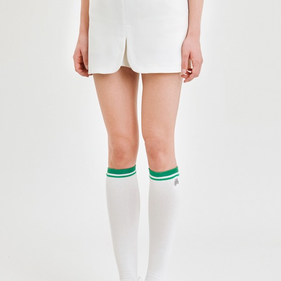 Classic Button Point Culottes_Ivory