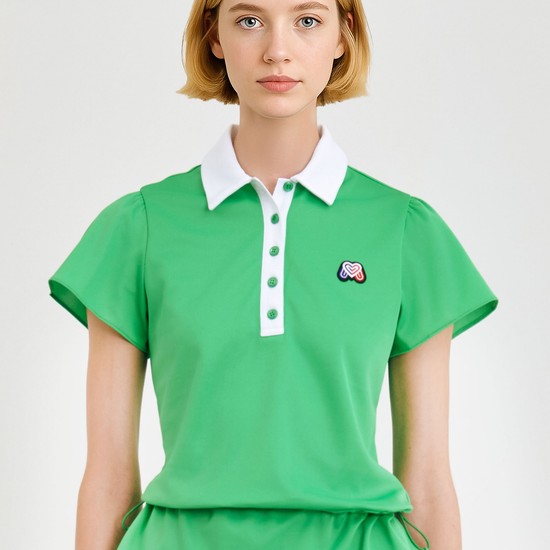 Frill Polo Shirts_Green