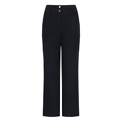 Pocket Semi Wide Pants_Black-a