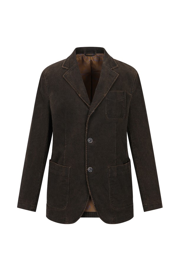 '피그먼트 다잉' 코듀로이 재킷 다크브라운 (AM0DJK45458)은 가을, 겨울에 착용하기 좋은 캐주얼하고 베이직한 스타일의 자켓입니다. 부드러운 촉감의 면, 폴리에스테르 혼방 소재로 제작되었으며, 두꺼운 두께감과 긴 소매 기장이 특징입니다. 피그먼트 다잉 처리로 빈티지한 멋을 더했으며, 레귤러핏으로 편안하게 착용 가능합니다. 다크브라운 컬러의 버튼 여밈 방식이며, 안감이 있어 보온성을 높였습니다. 겨울 데일리룩, 가을 나들이룩 등 다양한 TPO에 활용할 수 있는 클래식하고 미니멀한 디자인의 재킷입니다.
