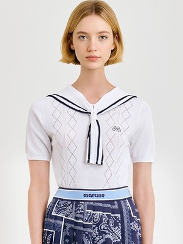 Sailor Collar Sweater_White-a