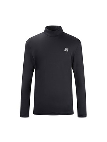 Stretch Mock Neck Baselayer_Black (Men)-a