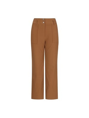 Pocket Semi Wide Pants_Camel-a