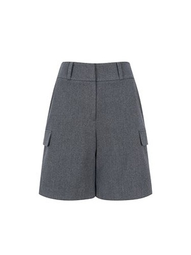 Basic Bermuda Pants_Charcoal-a