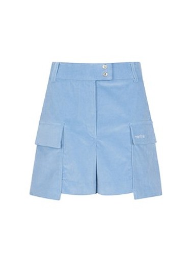 Corduroy Shorts_S/Blue-a