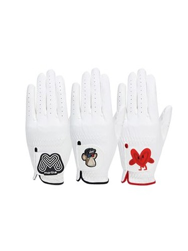 Solid Golf Glove 3P Set_White-a