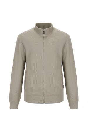 짚업 가디건 베이지 (AMSECD10153)