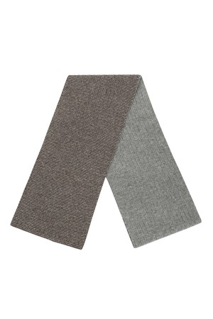 울 혼방 트윌 패턴 머플러 브라운 (AMADMF40457)