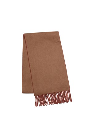 양면 긴 기장 머플러 레드 (AMADMF40176)