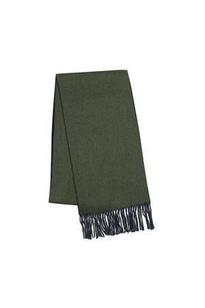 양면 긴 기장 머플러 네이비 (AMADMF40149)