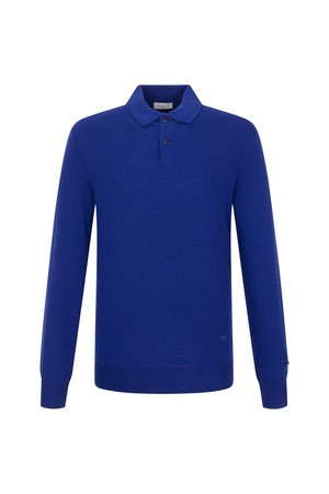 베이직 카라 스웨터 블루 (AM0DTS40144)