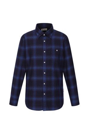 인디고 옴브레 체크 셔츠 네이비 (AM0DWS45349)