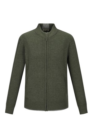 짚업 가디건 카키 (AM0DCD45125)