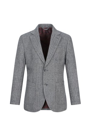 헤링본 울혼방 자켓 그레이 (AM0DJK45534)