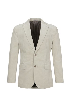 면스판 몰 스킨 가먼트 워싱 자켓 아이보리 (AM0DJK35161)